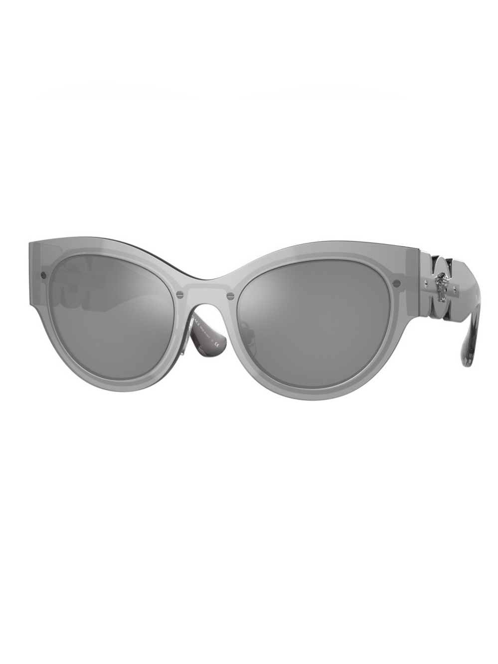 Versace Womens Cat Eye Sunglasses Mirrored Gray Lens - VE2234
